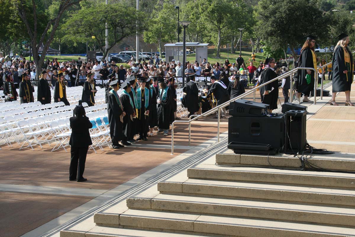 Students at Commencement
