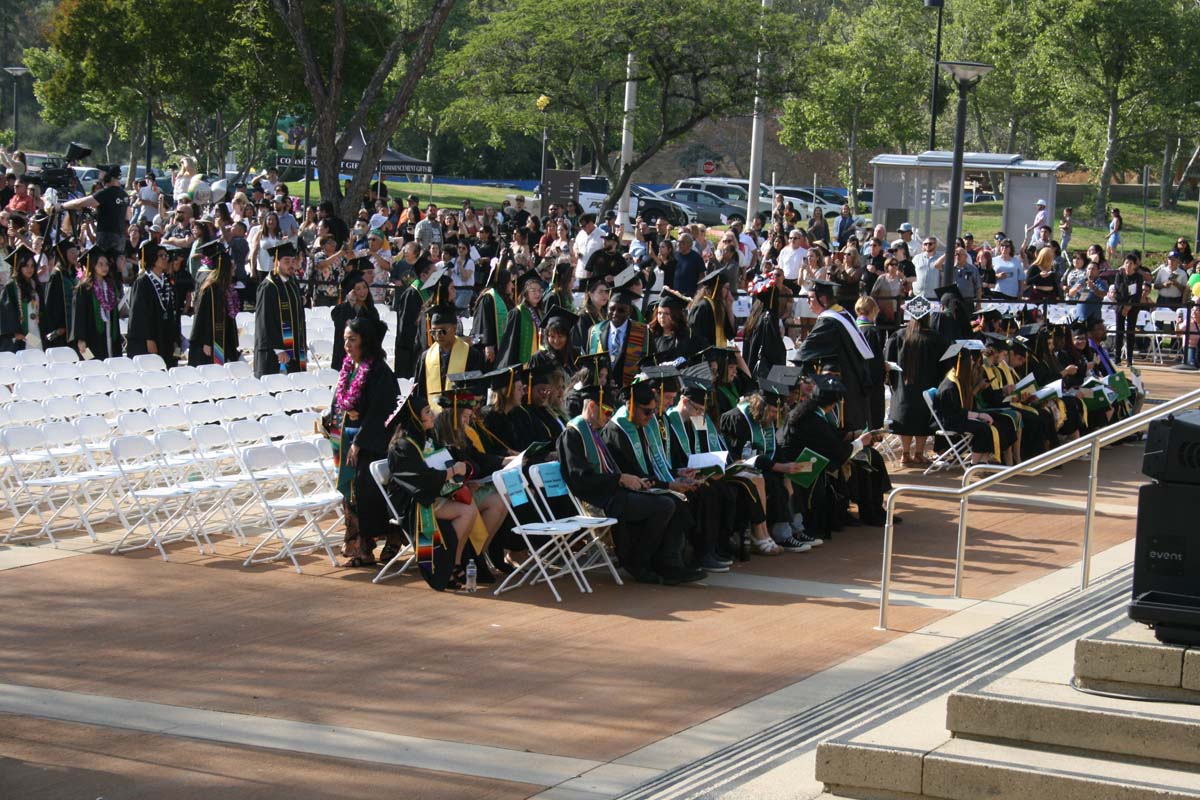 Students at Commencement