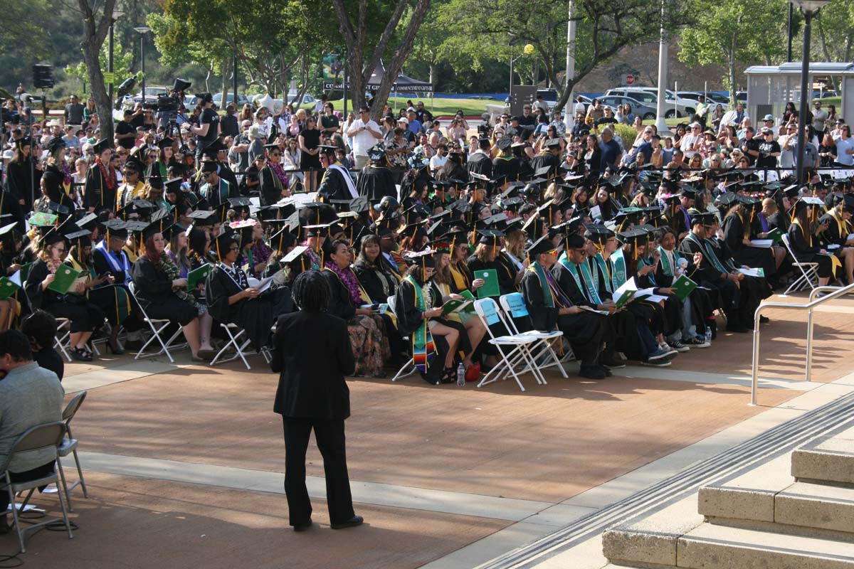 Students at Commencement