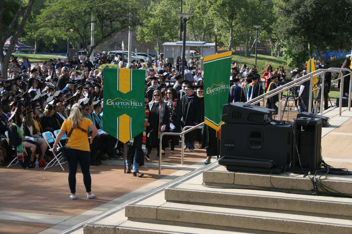 Students at Commencement