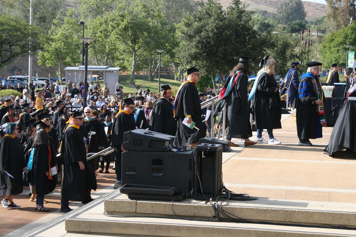 Students at Commencement