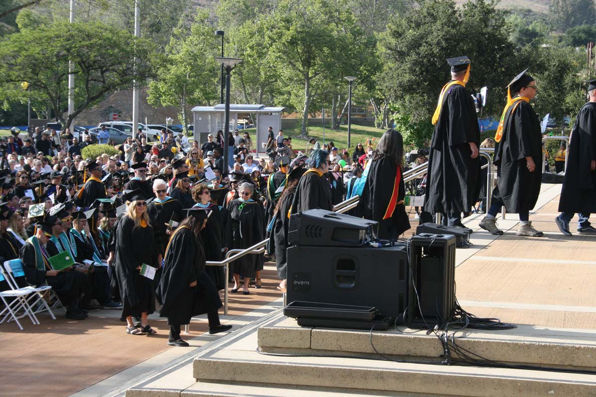 Students at Commencement