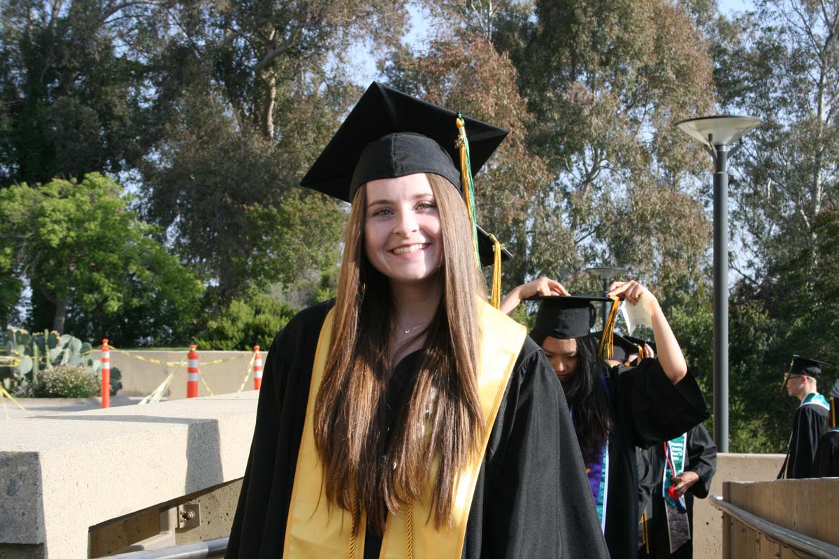 Students at Commencement