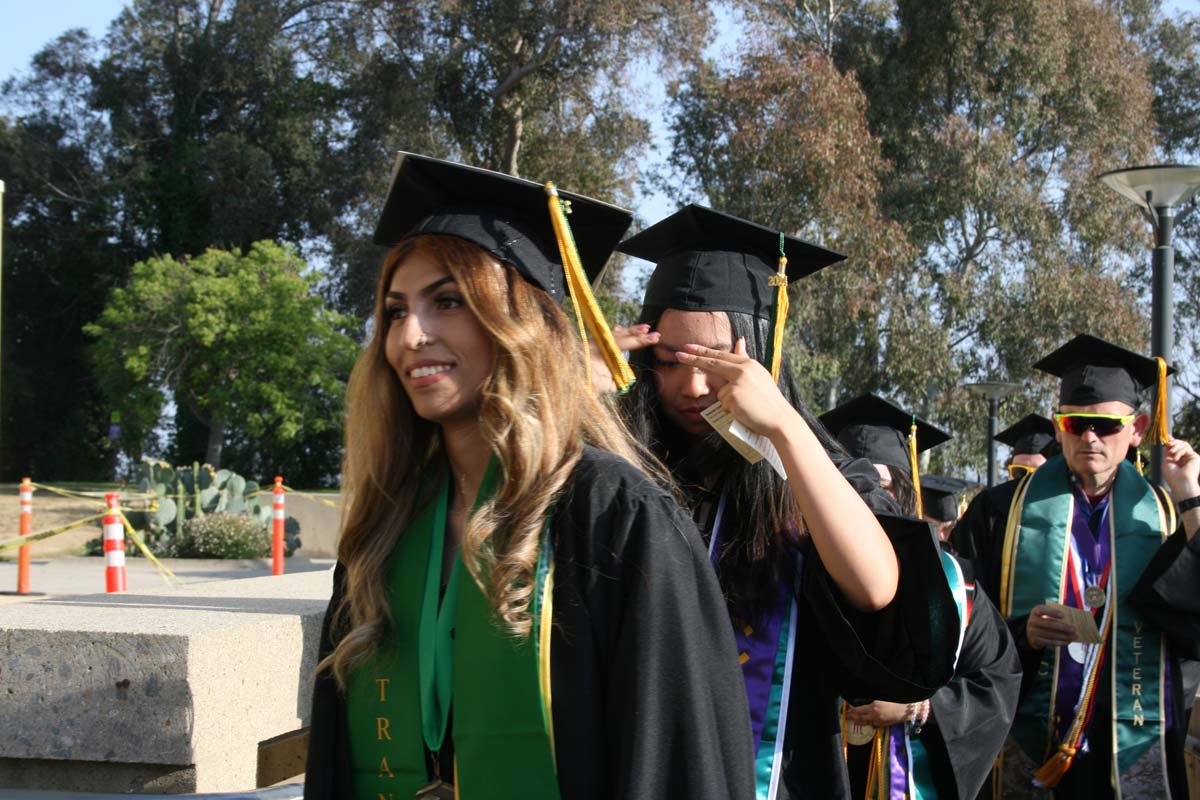 Students at Commencement