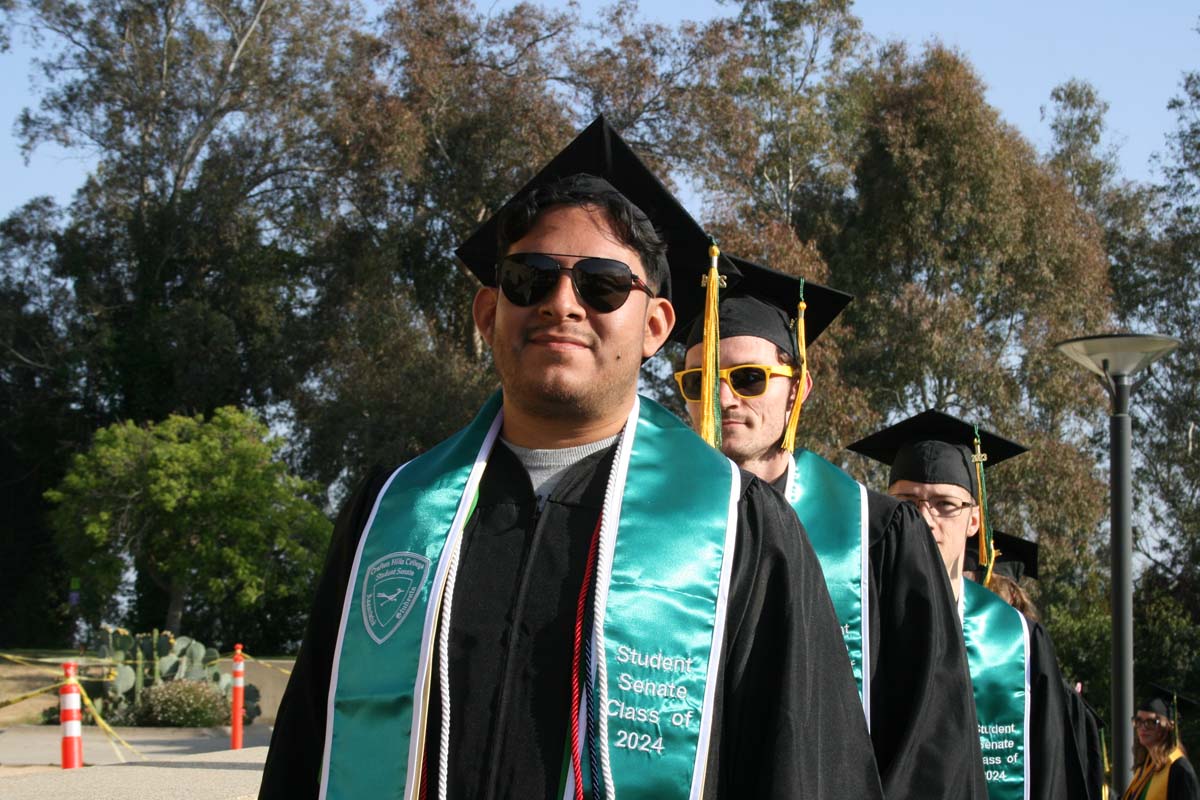 Students at Commencement