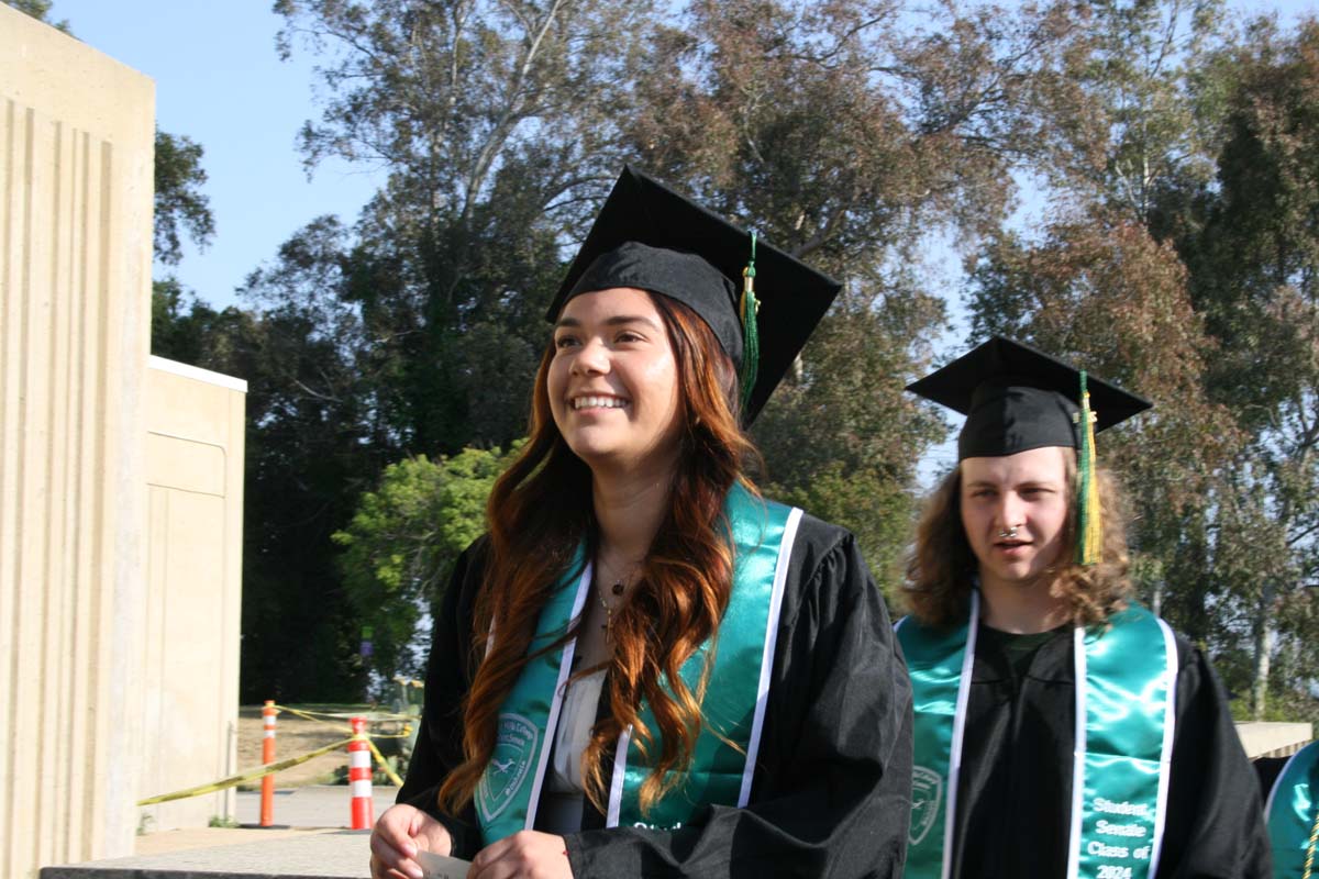 Students at Commencement
