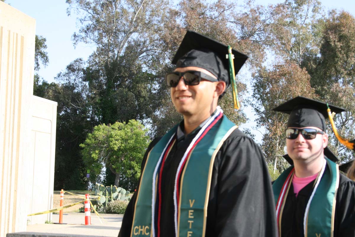 Students at Commencement