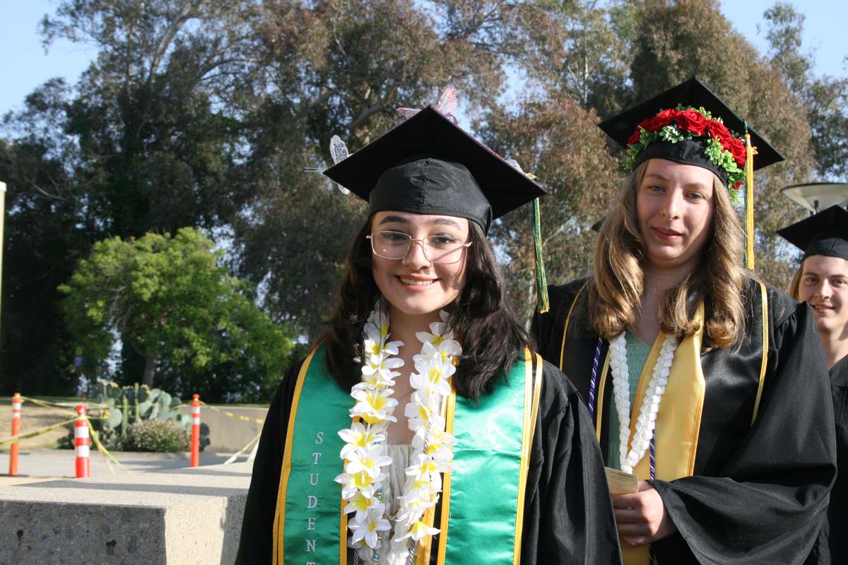 Students at Commencement