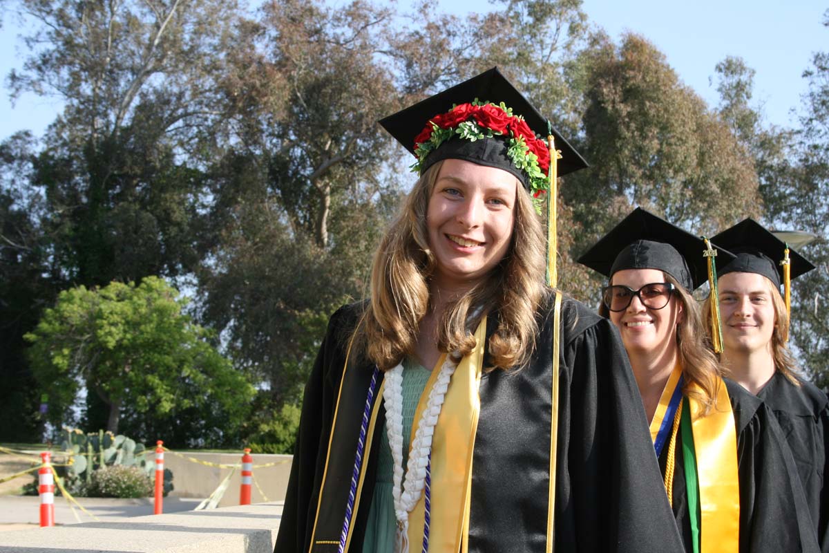 Students at Commencement