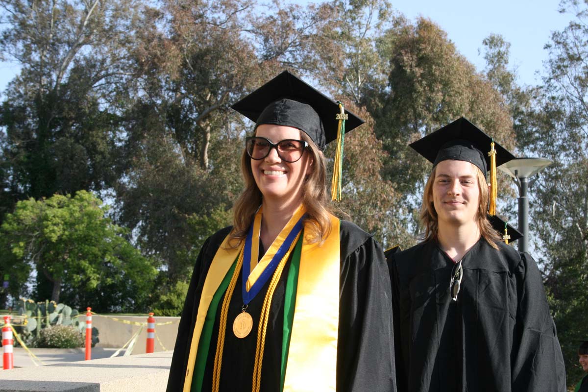 Students at Commencement
