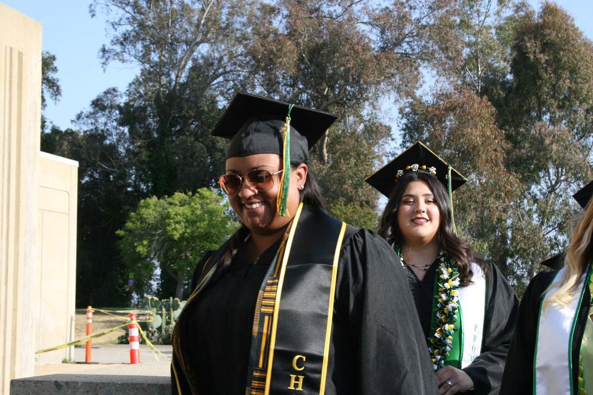 Students at Commencement