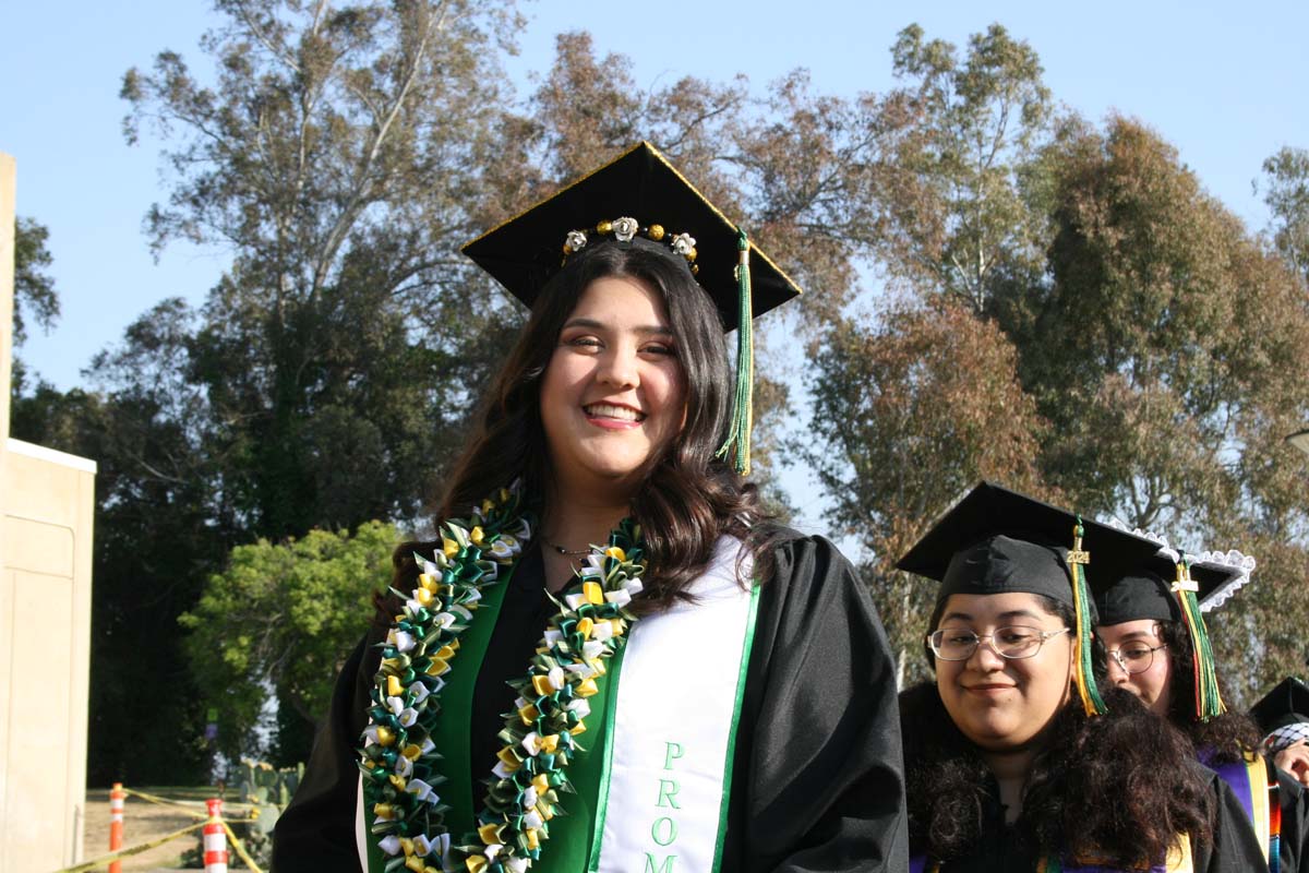 Students at Commencement