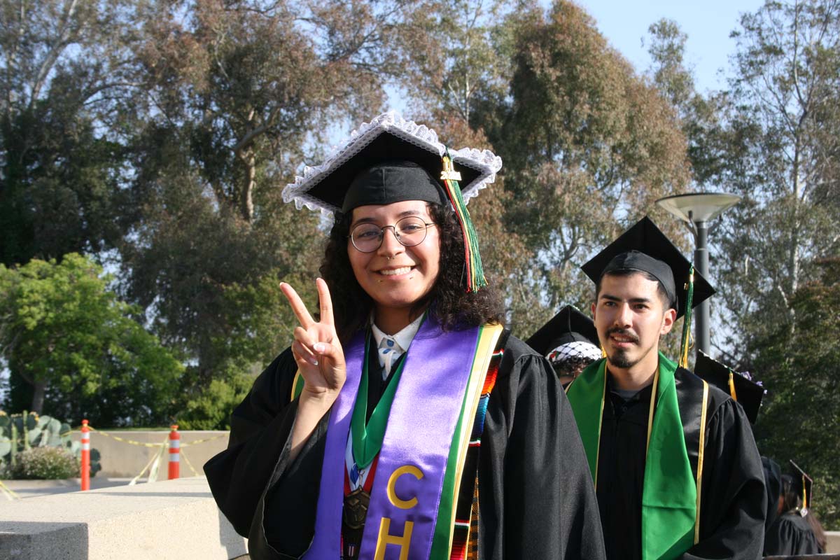 Students at Commencement