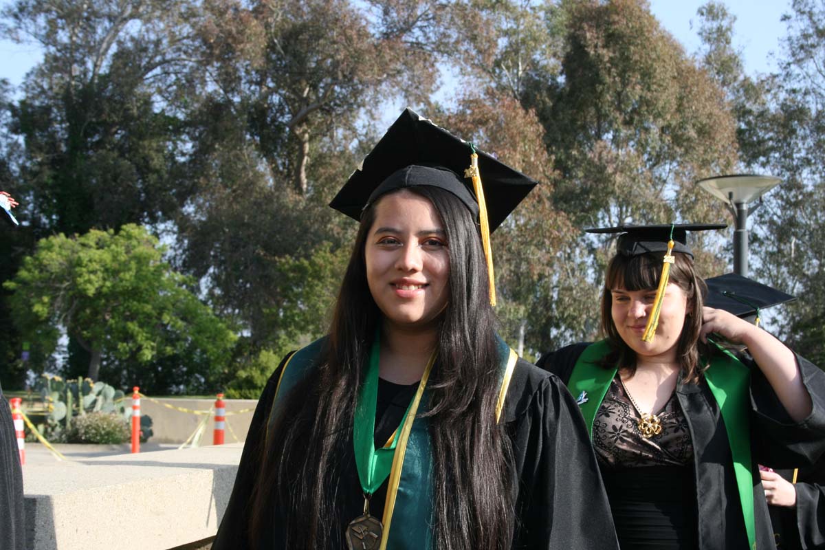 Students at Commencement