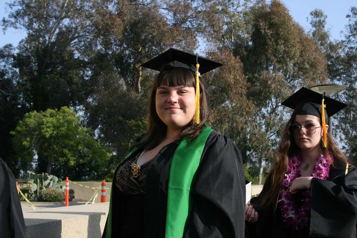 Students at Commencement