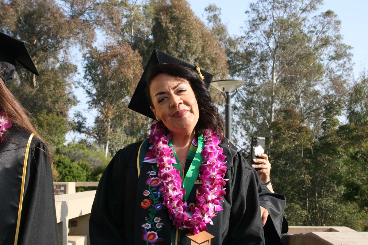 Students at Commencement