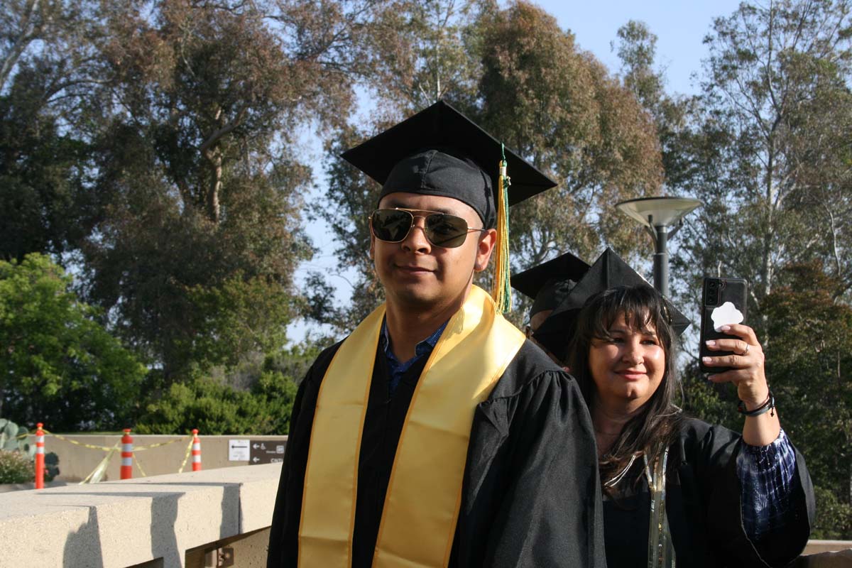 Students at Commencement