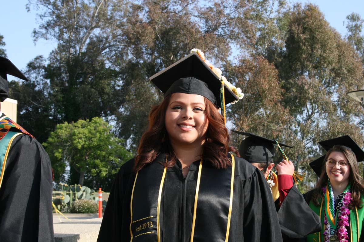 Students at Commencement