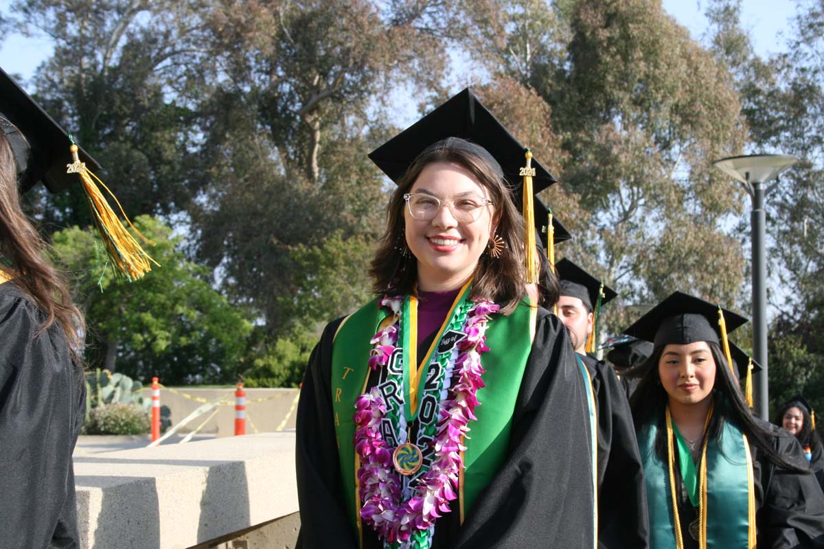 Students at Commencement