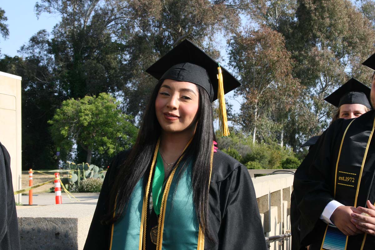 Students at Commencement
