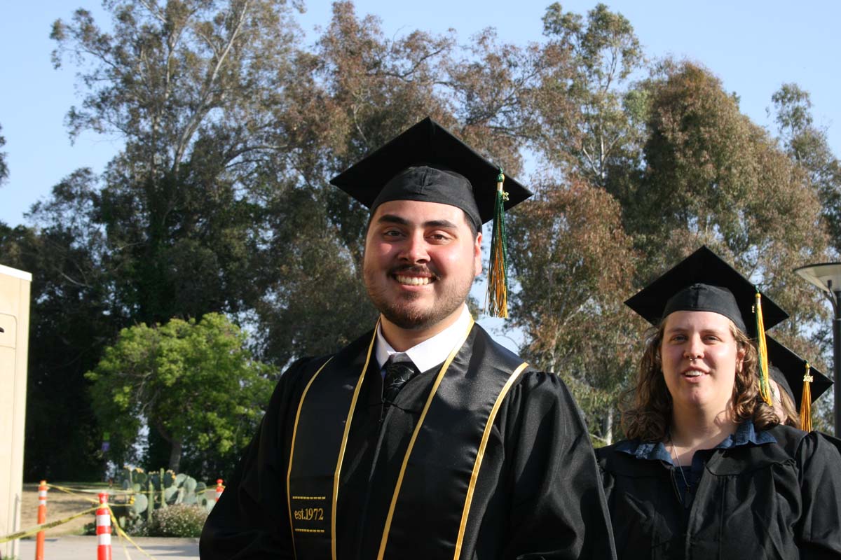 Students at Commencement