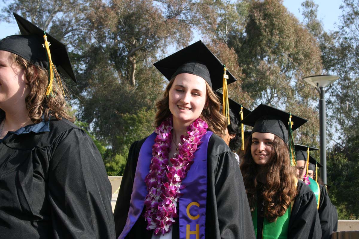 Students at Commencement