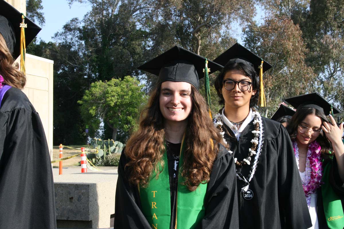 Students at Commencement