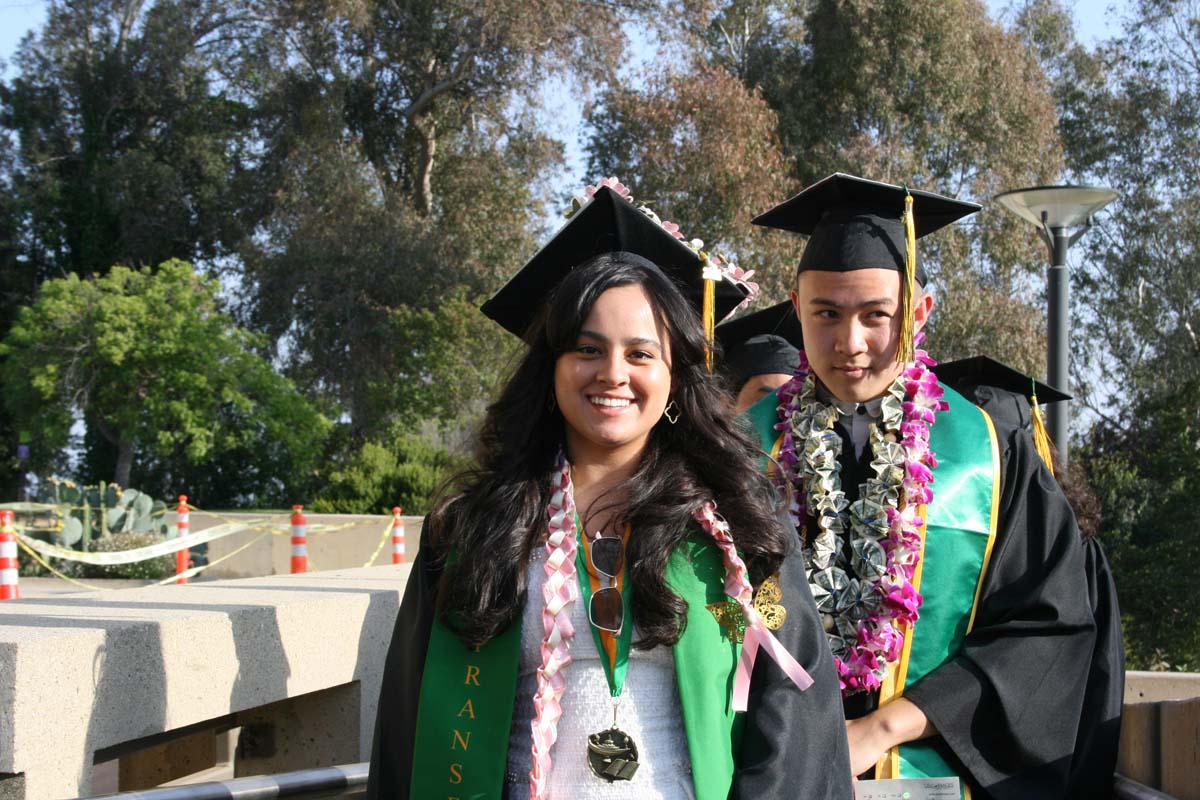 Students at Commencement