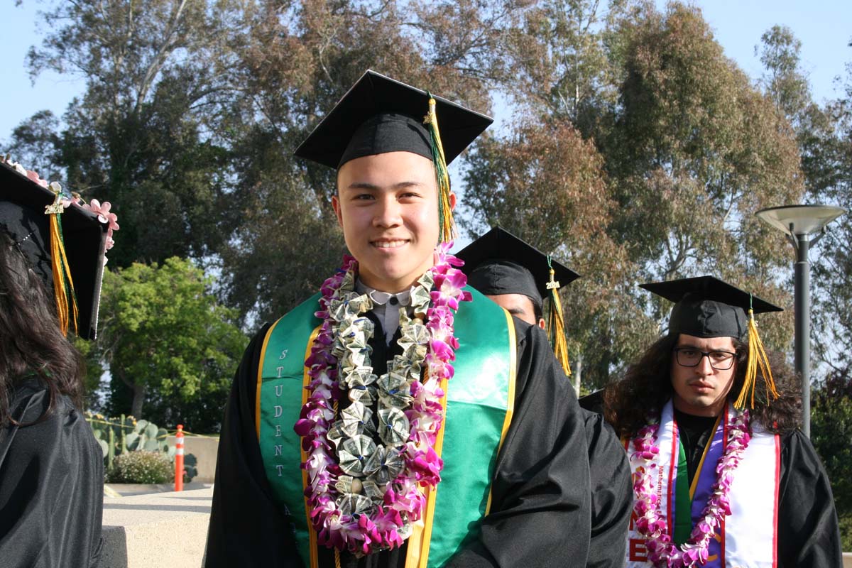 Students at Commencement