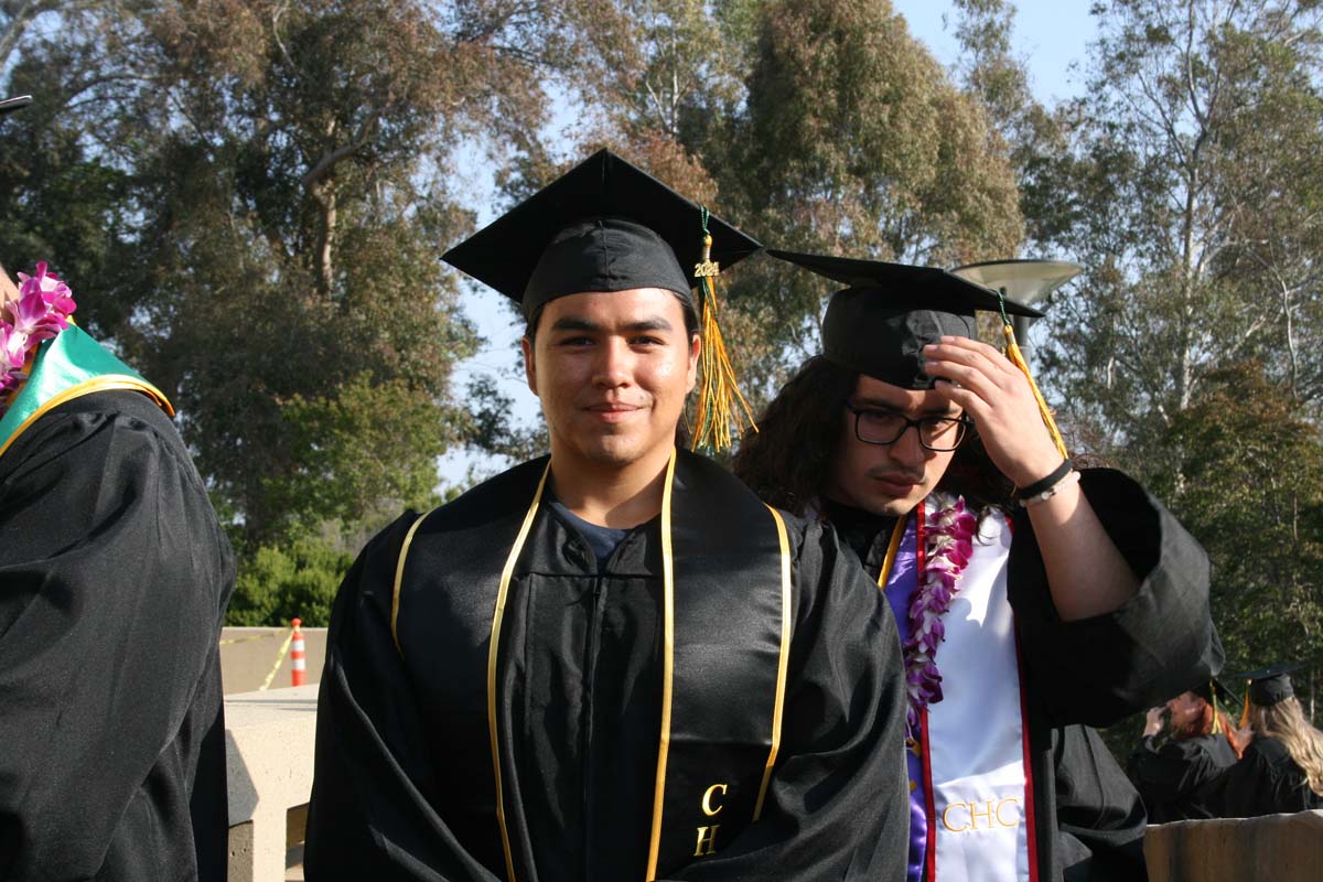 Students at Commencement