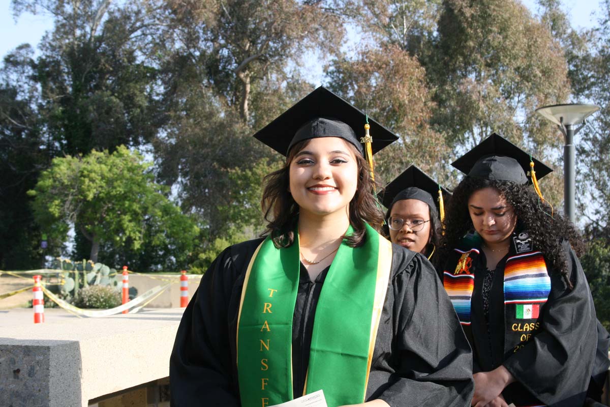 Students at Commencement