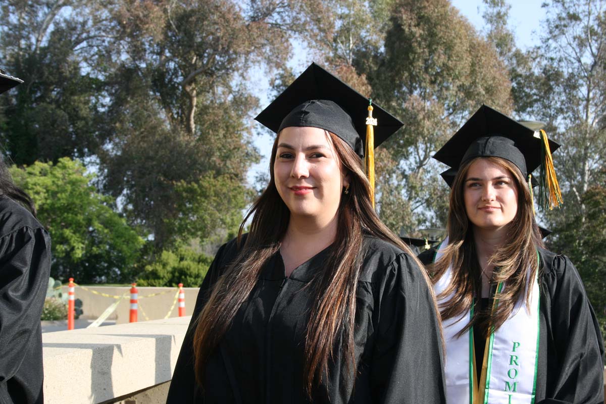 Students at Commencement