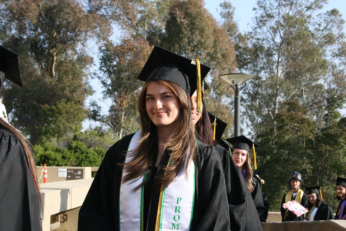 Students at Commencement