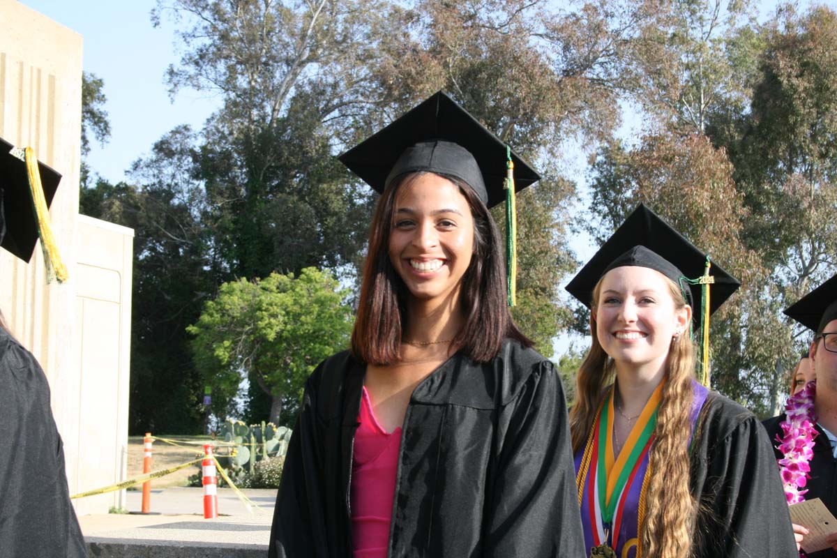 Students at Commencement