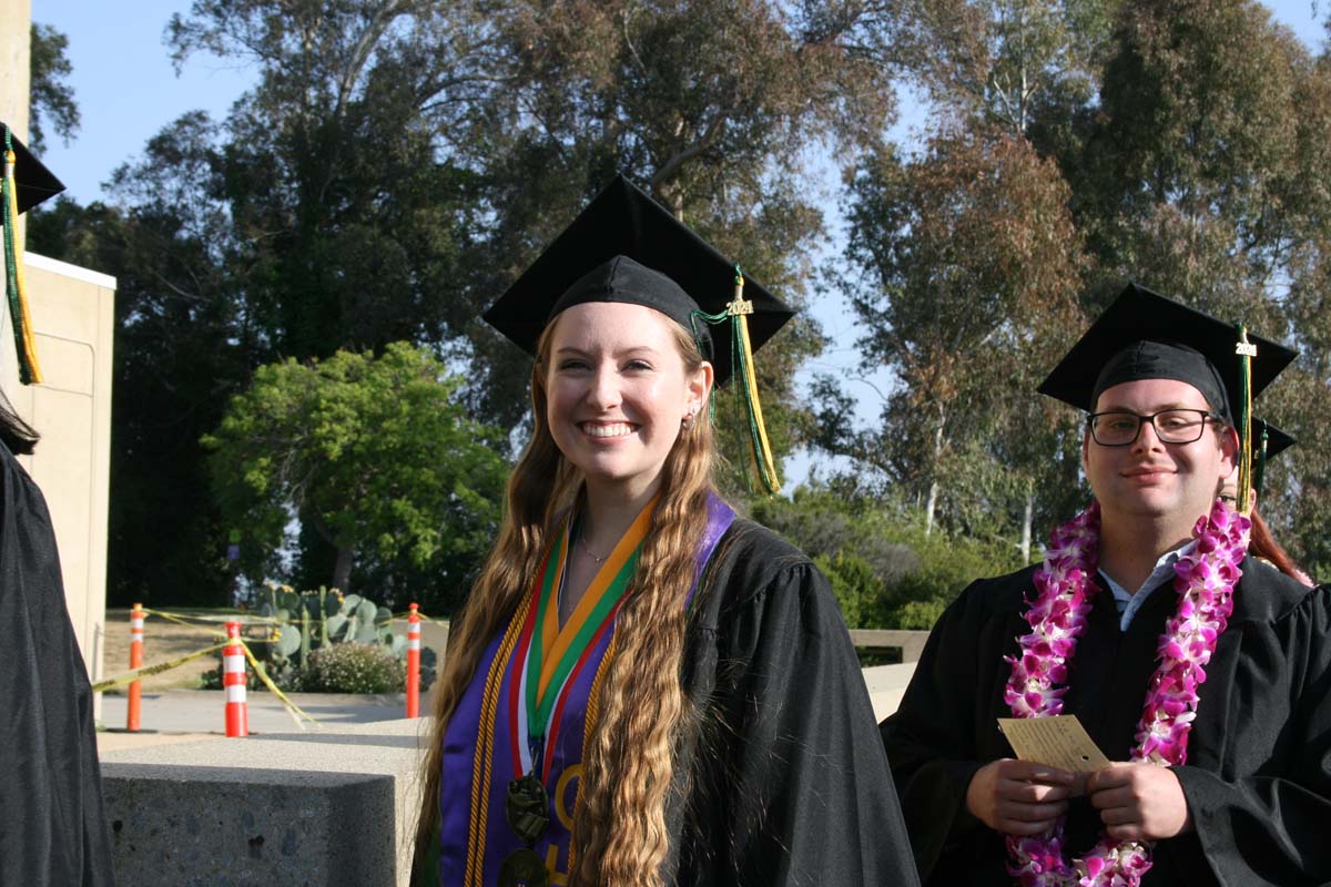 Students at Commencement