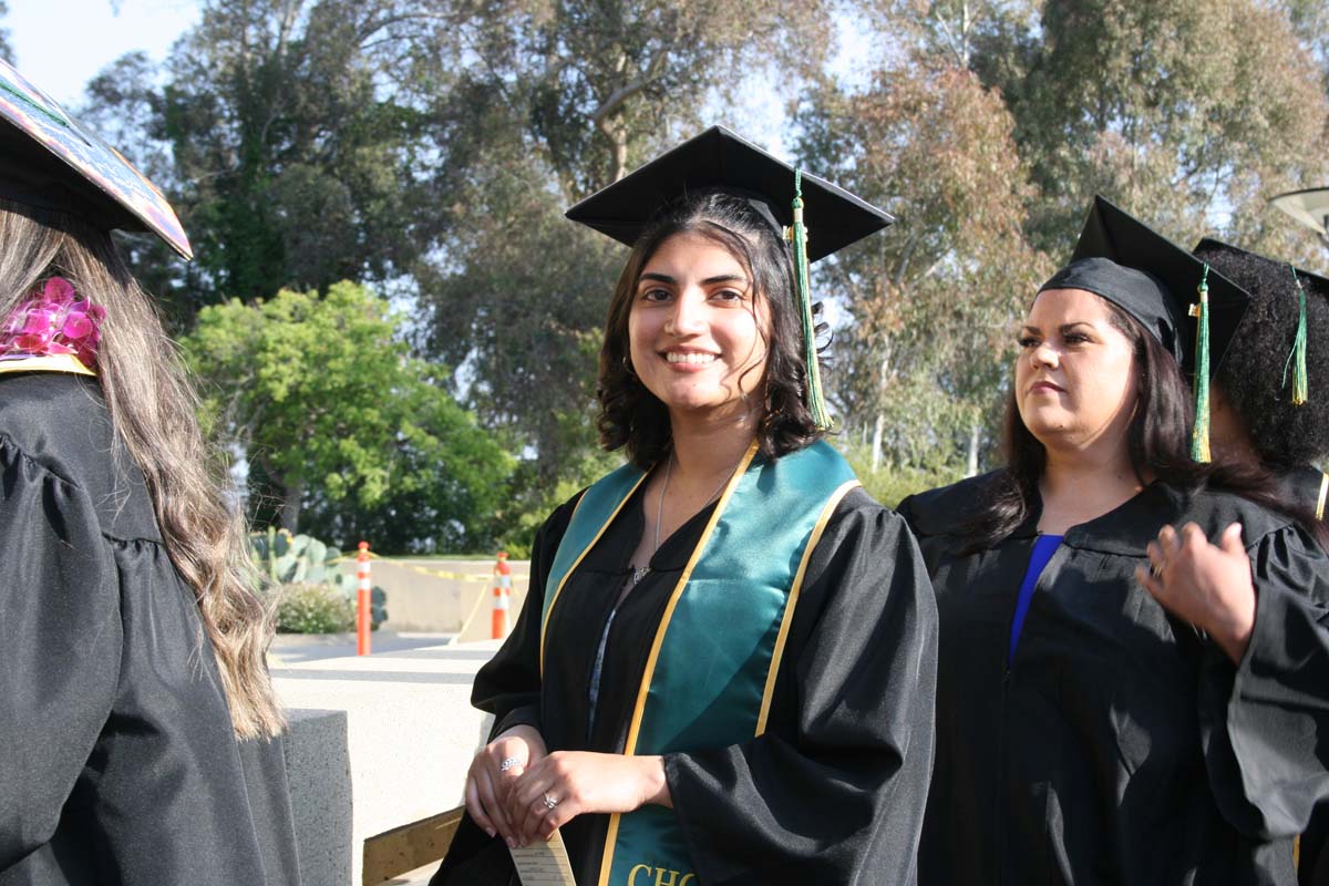 Students at Commencement
