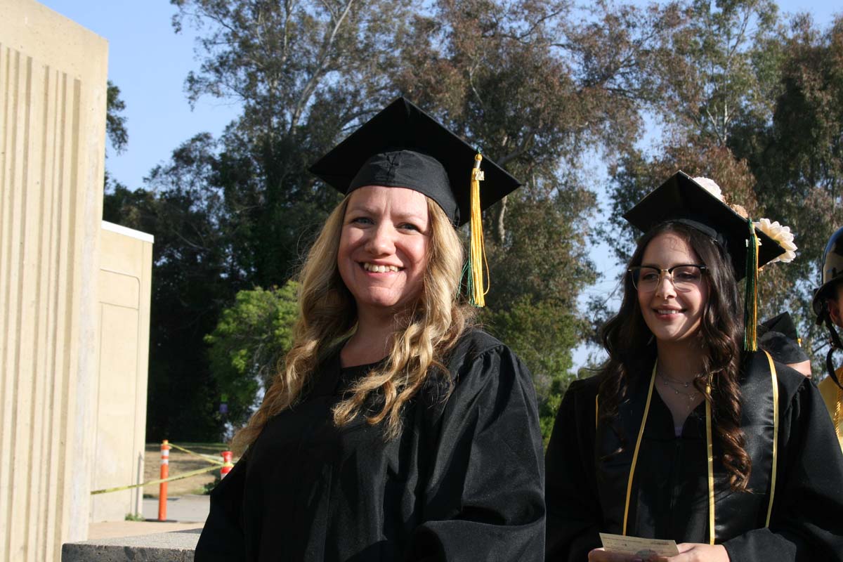 Students at Commencement