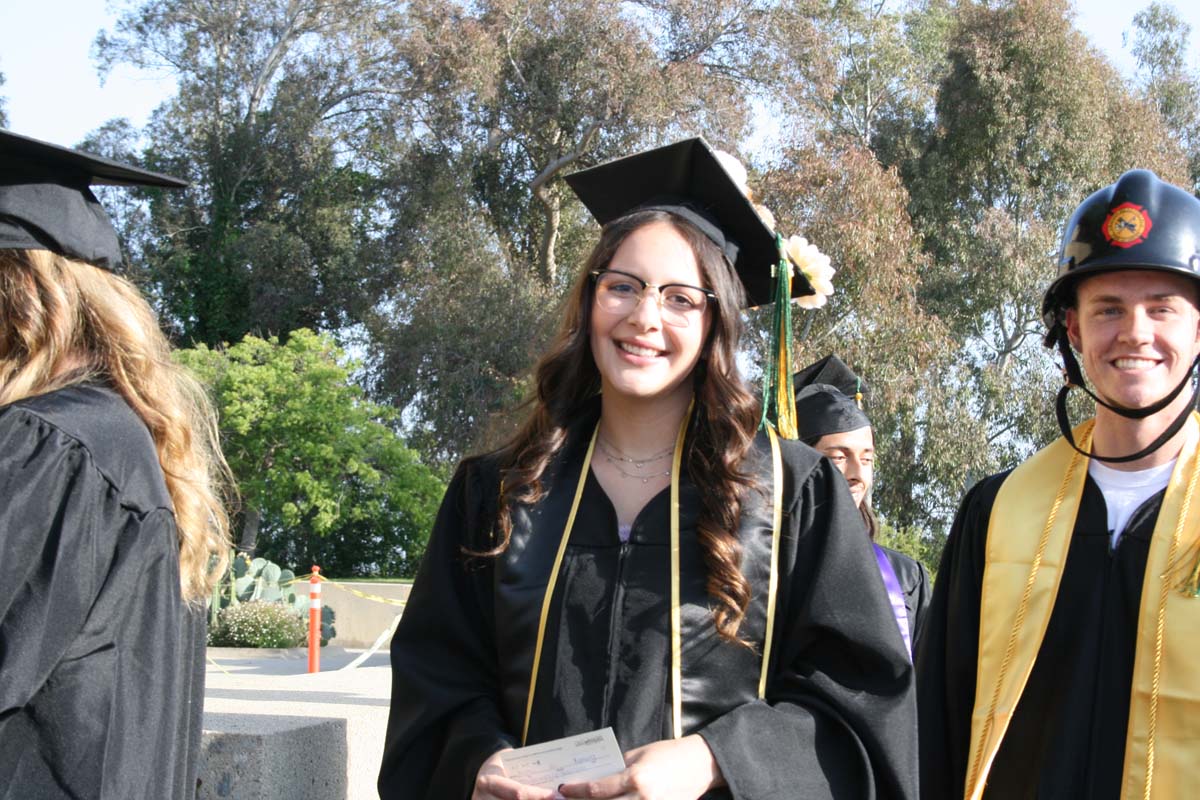 Students at Commencement