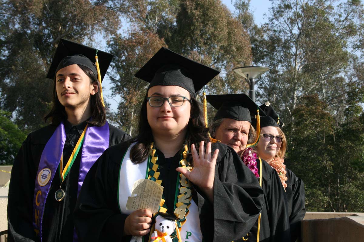 Students at Commencement
