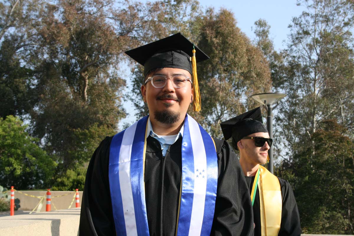Students at Commencement