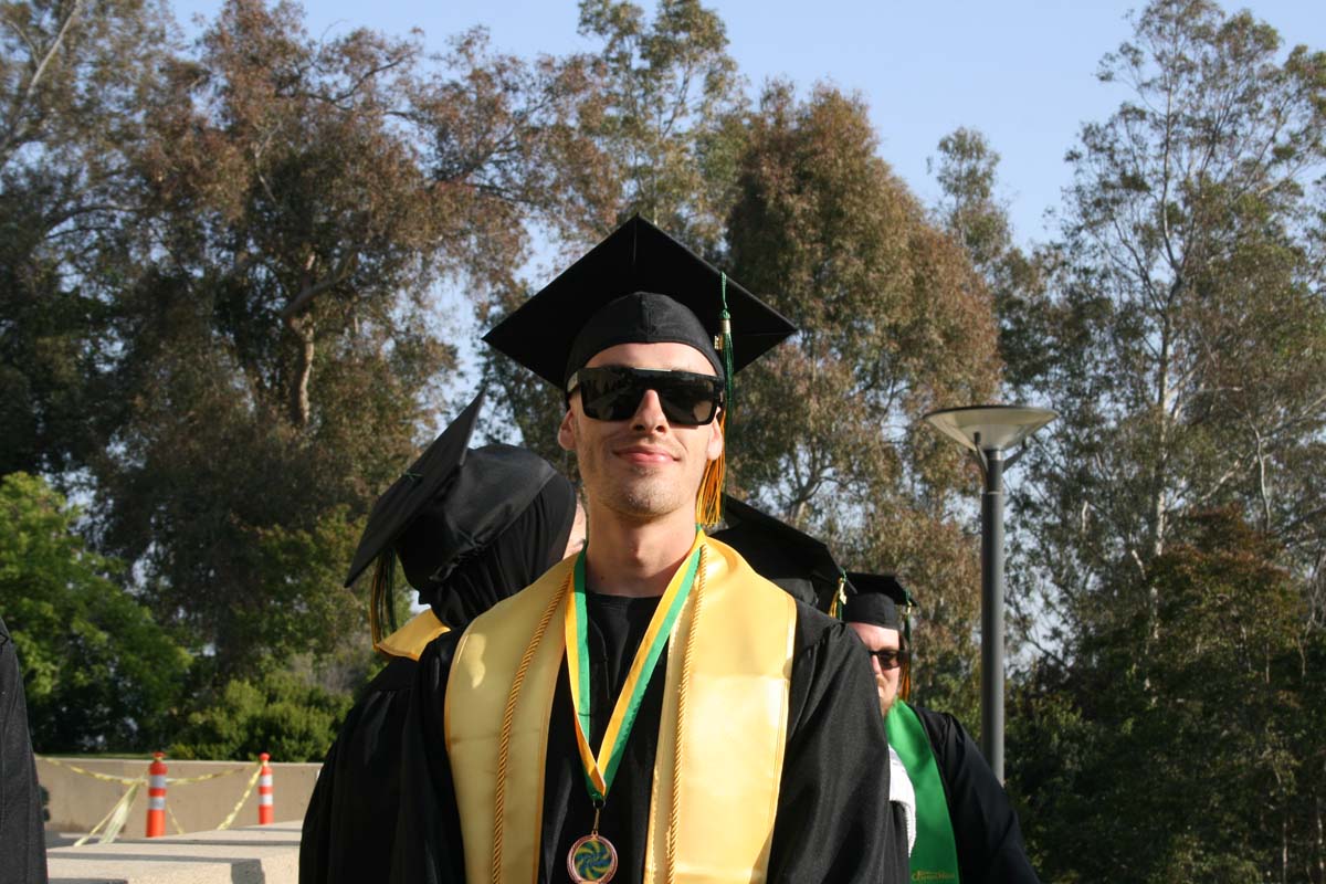 Students at Commencement