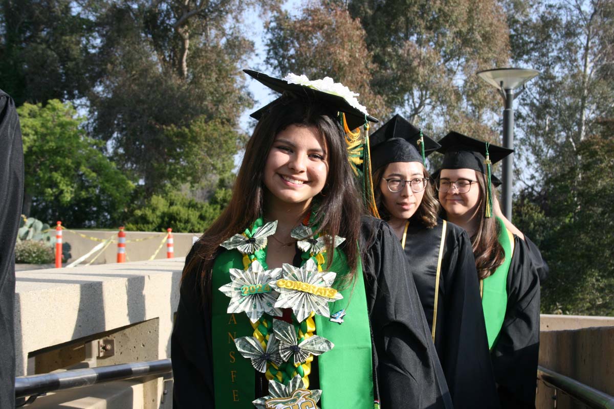 Students at Commencement