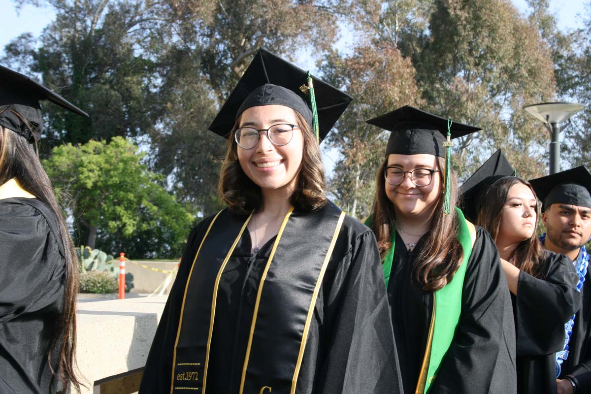 Students at Commencement