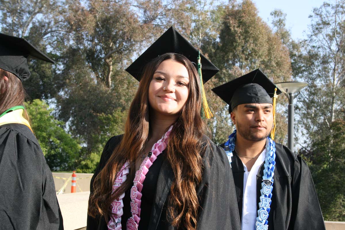 Students at Commencement