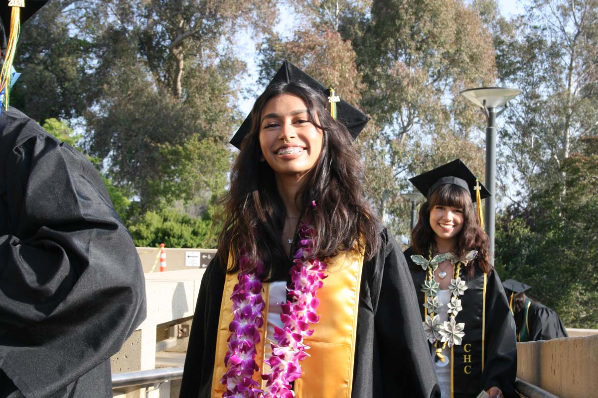 Students at Commencement