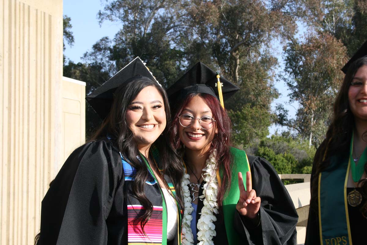 Students at Commencement