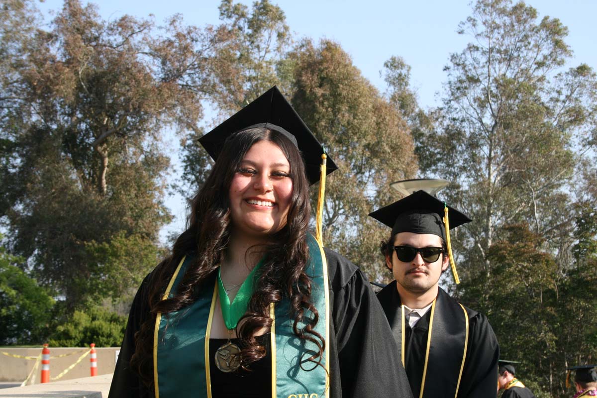 Students at Commencement