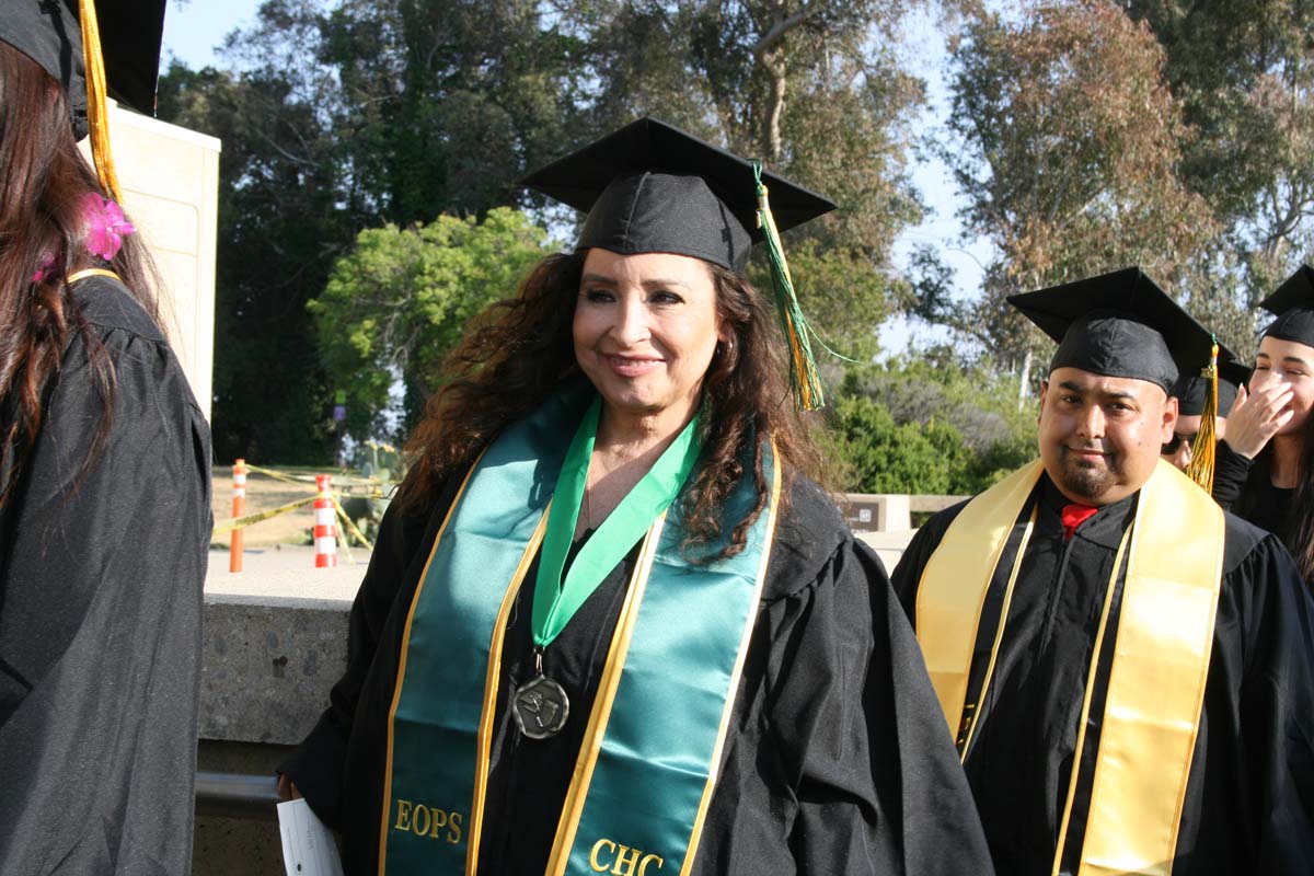 Students at Commencement