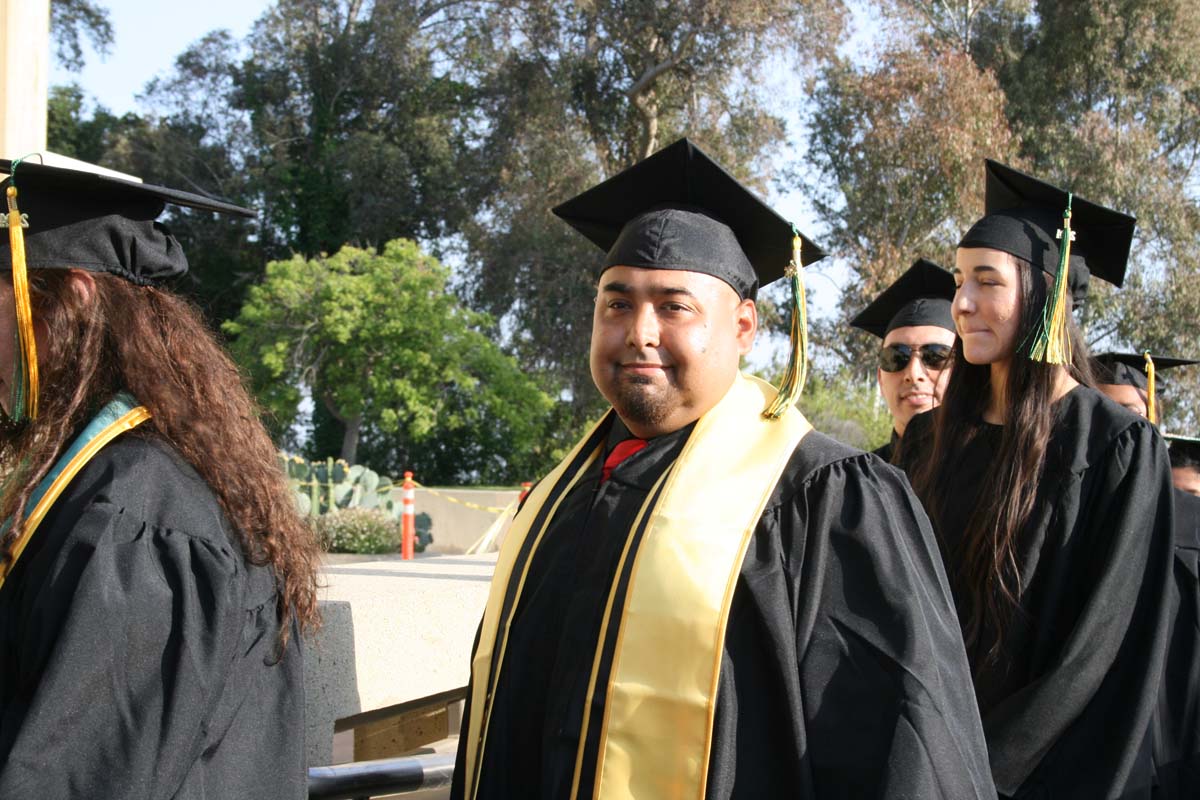Students at Commencement
