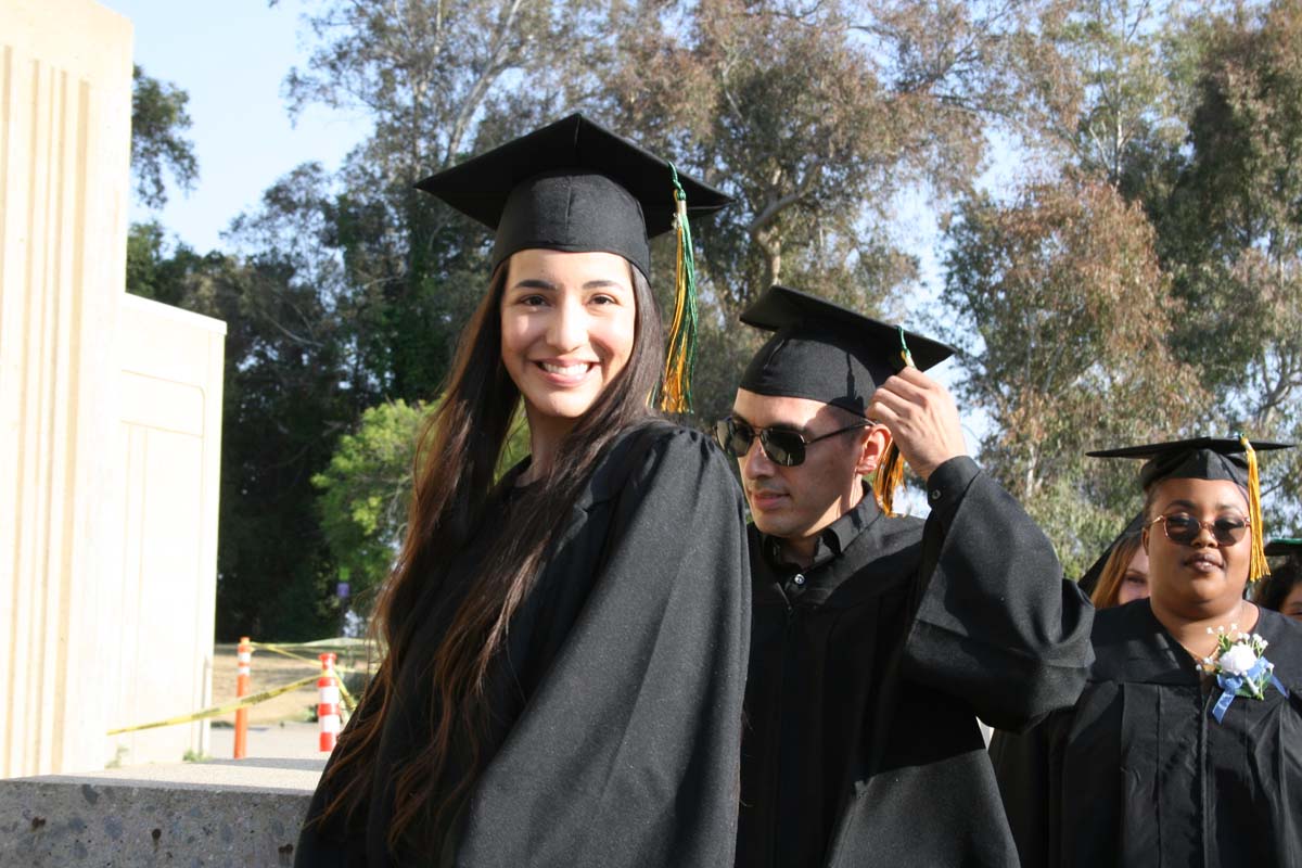 Students at Commencement